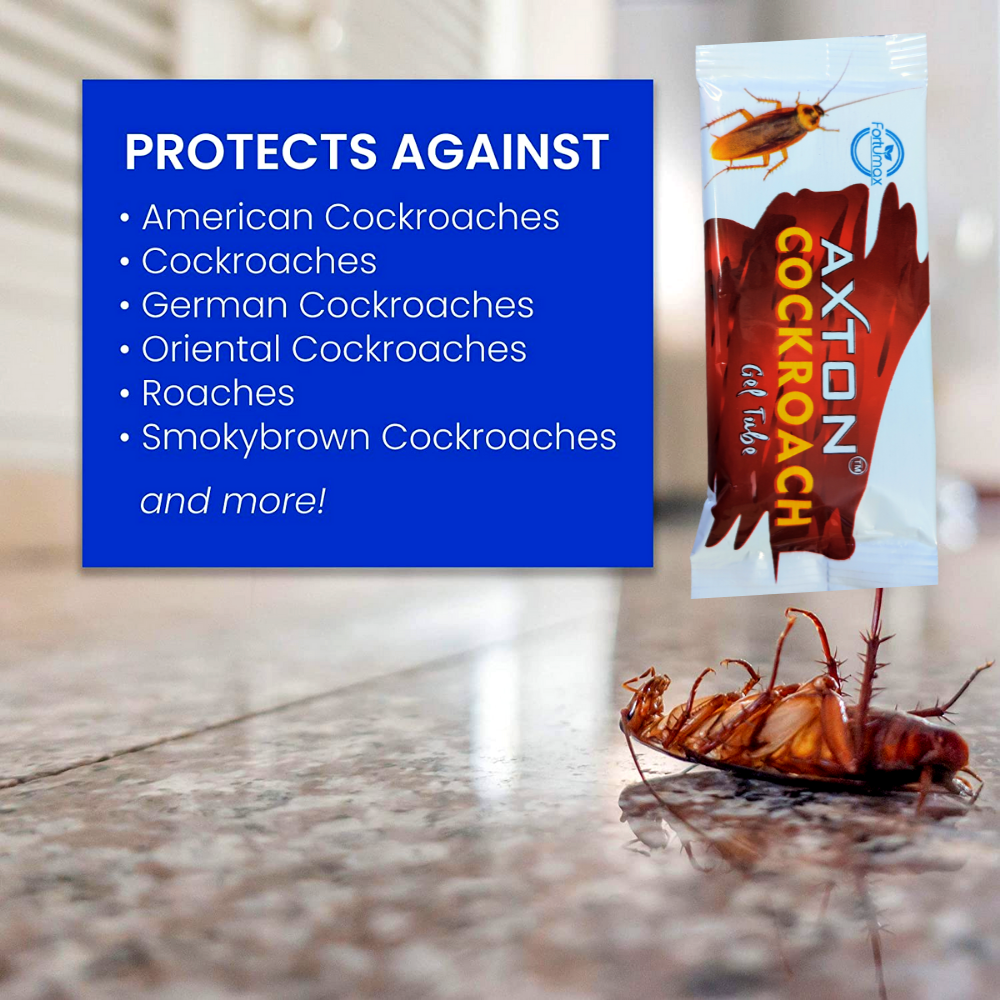 Ultimate Cockroach Killer Gel | Powerful Cockroach Eliminator Gel for Home Office Kitchen 10Gx5