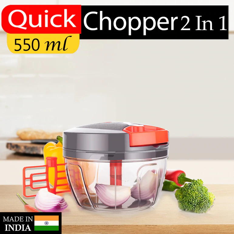 iPretty Kitchen Quick Hand Vegetable Chopper (550 ml)