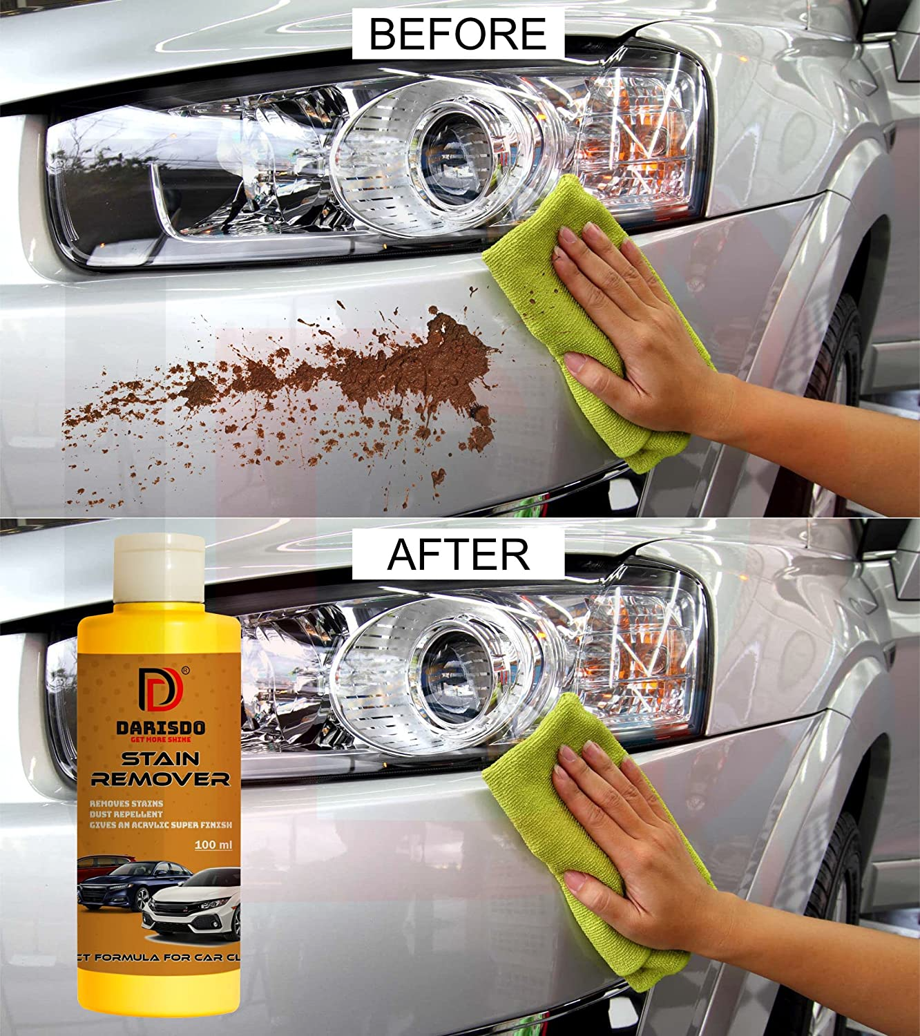 Darisdo Ultimate Car Scratch Remover - Polish & Paint Restorer - Easily Repair Paint Scratches, Water Spots Stain/Scratch Remover (100 ml)