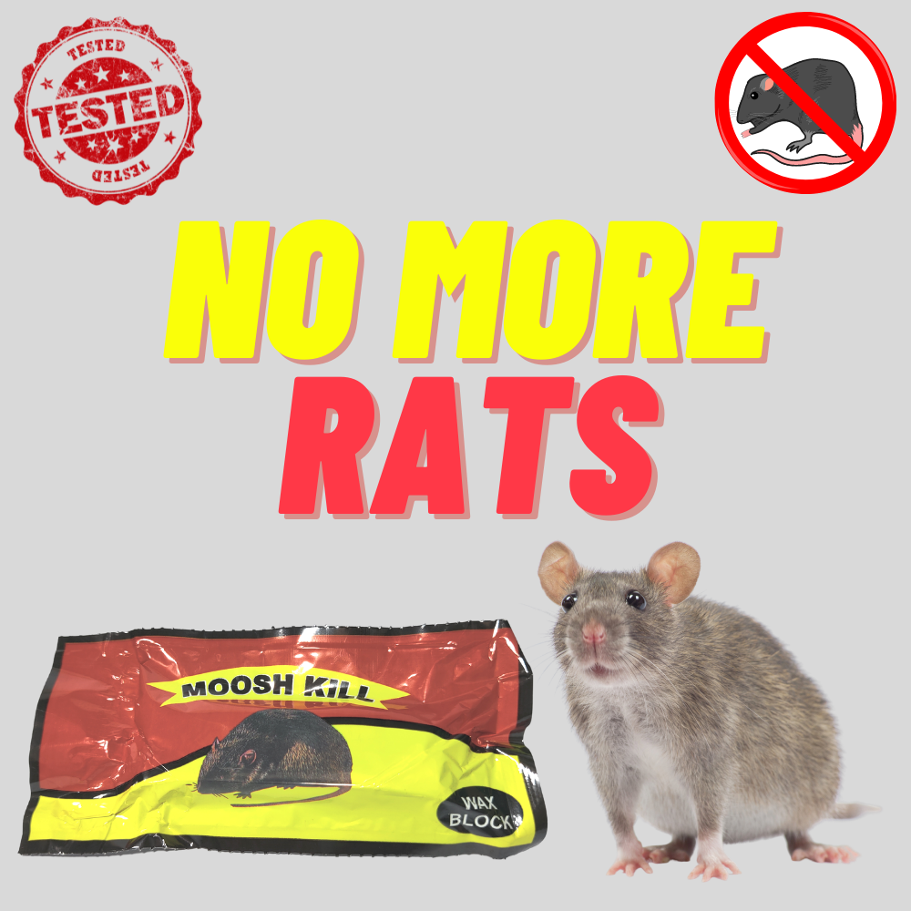Rat Cake 25g Each | Ready to use wax block bait for the control of Rats and Mice 25GMx3