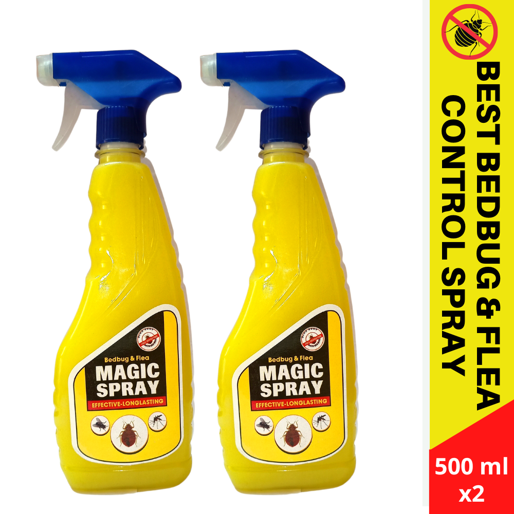 Bedbug & Flea control Magic Spray  Effective and Long-lasting 500MLx2