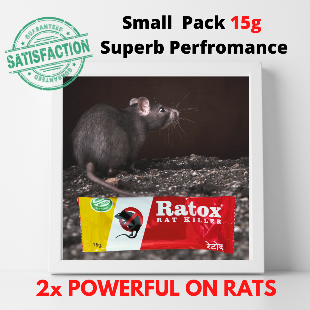 Rat Kill Paste | Ready to Use Rat Killer Gel for Home and Outdoors | Rodenticide Rat Poison Bait 15GMX1