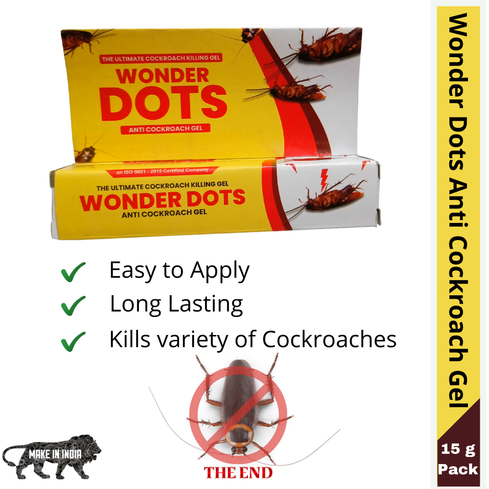 The Ultimate Cockroach Controling Gel Wonder Dots | Anti cockroach Gel 15GMx3