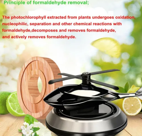 iPretty Brand New Helicopter alloy Solar Car Air Freshener Aromatherapy Car Interior Decoration Accessories Fragrance For Home | Office Air Fresher Decoration Perfume Diffuser (Assorted Colors)