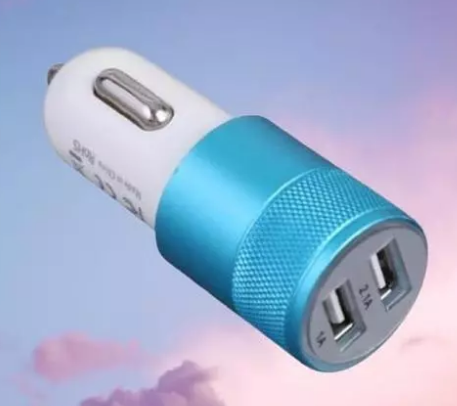 iPretty Car Charging Accessories Dual USB Car Charger Adapter 2 USB Port Led Display 2.1a & 1.0a Smart Car Charger For All Smart Phones (Multicolor). Car Mobile Chargers