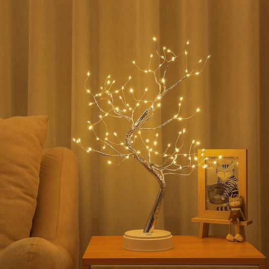 Tabletop Bonsai Tree Light with 108 LED Copper Wire String Lights