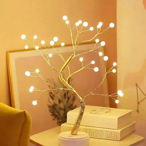 Tabletop Bonsai Tree Light with 36 Pearls LED Home Decoration