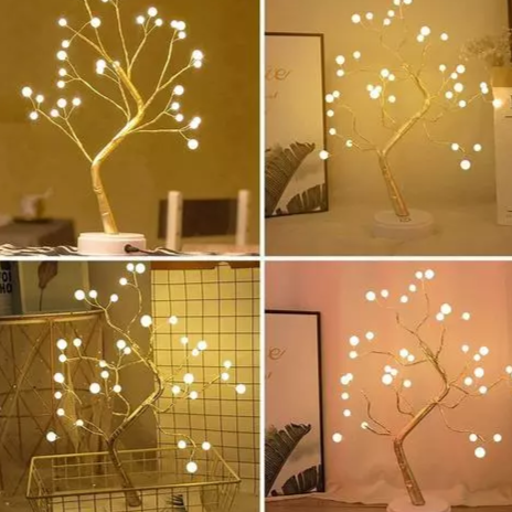 Tabletop Bonsai Tree Light with 36 Pearls LED Home Decoration
