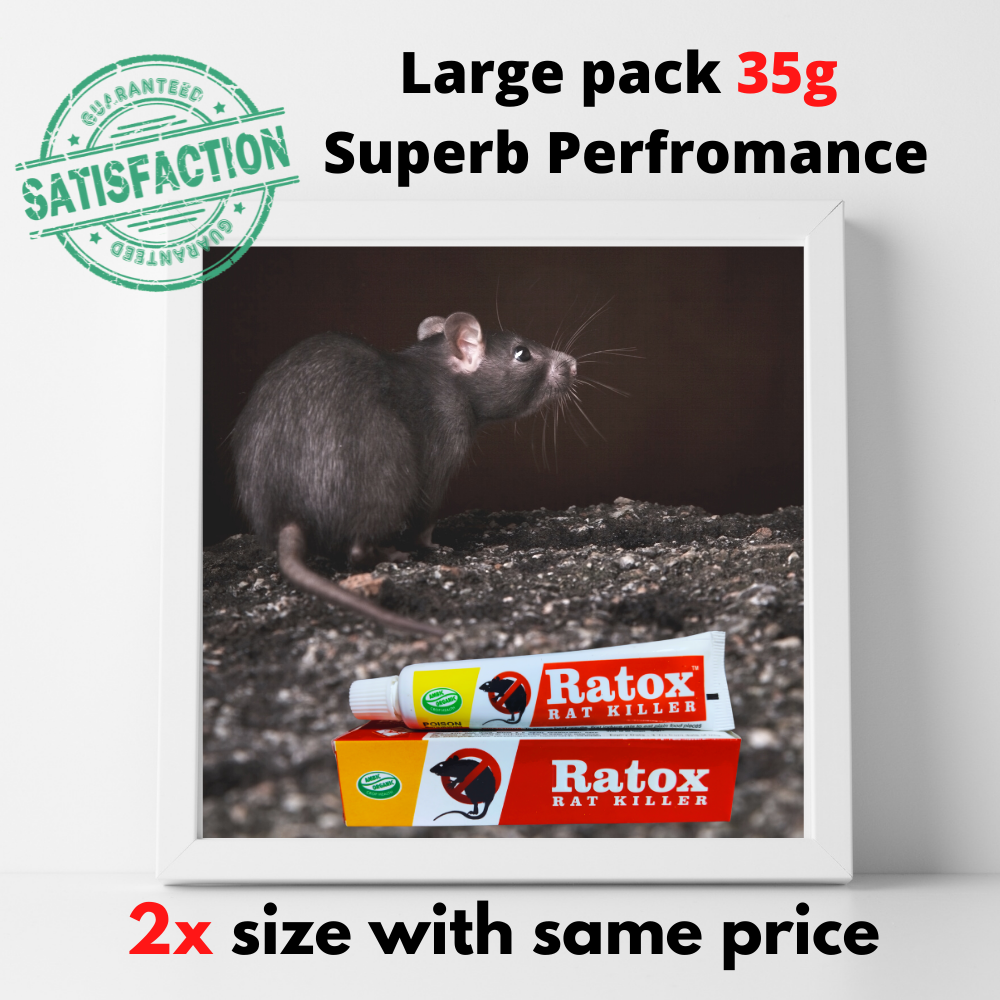 Rat Kill Gel | Ready to Use Rat Killer for Home and Outdoors | Rodenticide Rat Poison Bait 35GMX3