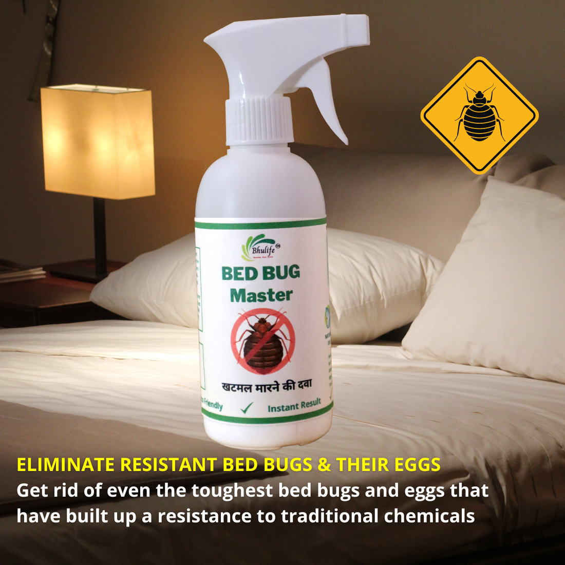 Organic Bedbug Killer Strong Spray | Khatmal Ki Dawai Combo | Khatmal ki Medicine |500MLX1 & 250MLX1
