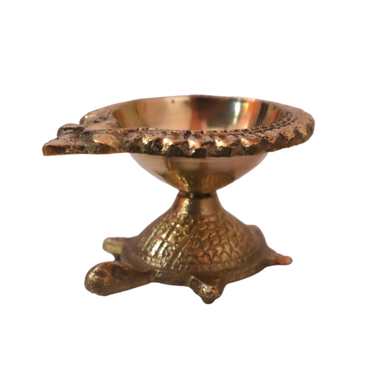 Pure Brass Diya for Puja Handmade Brass Tortoise | Kachhua Diya