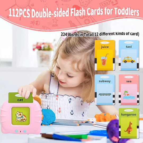 iPretty Talking Flash Cards for Kids - Early Educational Learning Toy