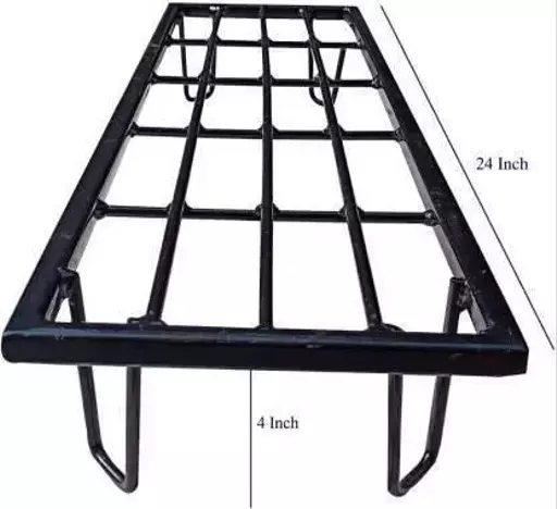 Planter Stand for Home |Planter Stand for Balcony | Black Planter Stand | Planter Stand Indoor | Metal Planter Stand | Planter Pot Holder| Planter for Balcony | Planter (24"x9"x4") Set of 6 , Black