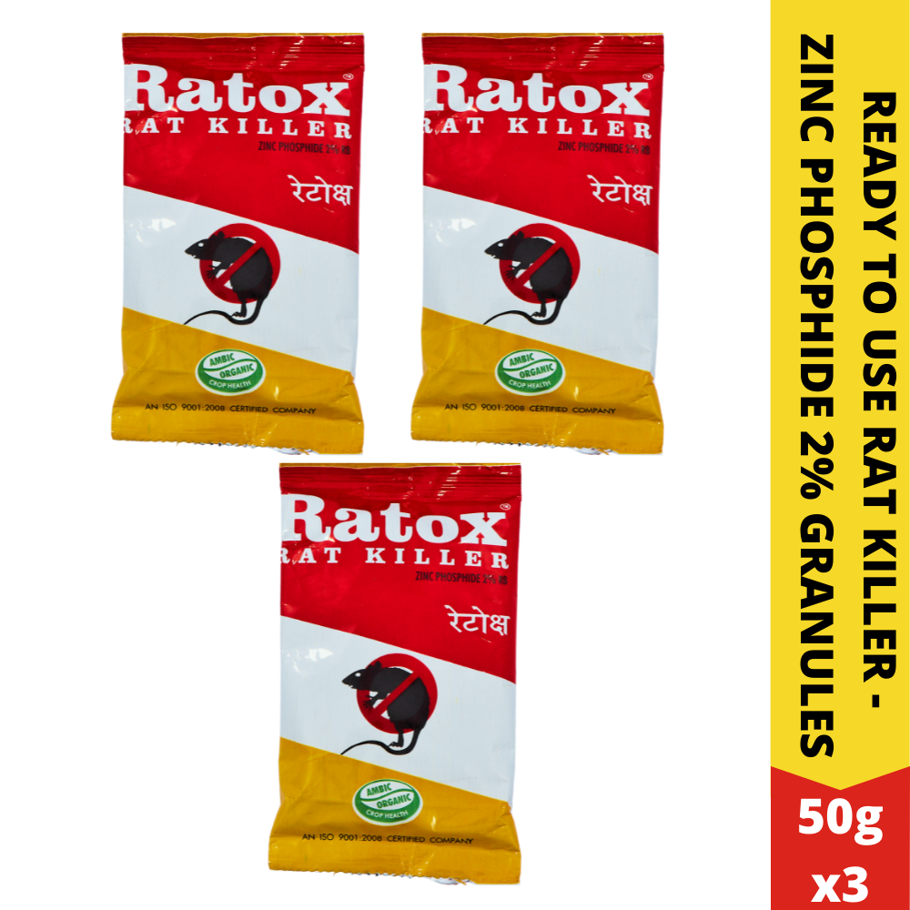 Rat Control Granules | Bait for Rats and Rodents | Effective Rat Control | Chuha Mar 50GMx4