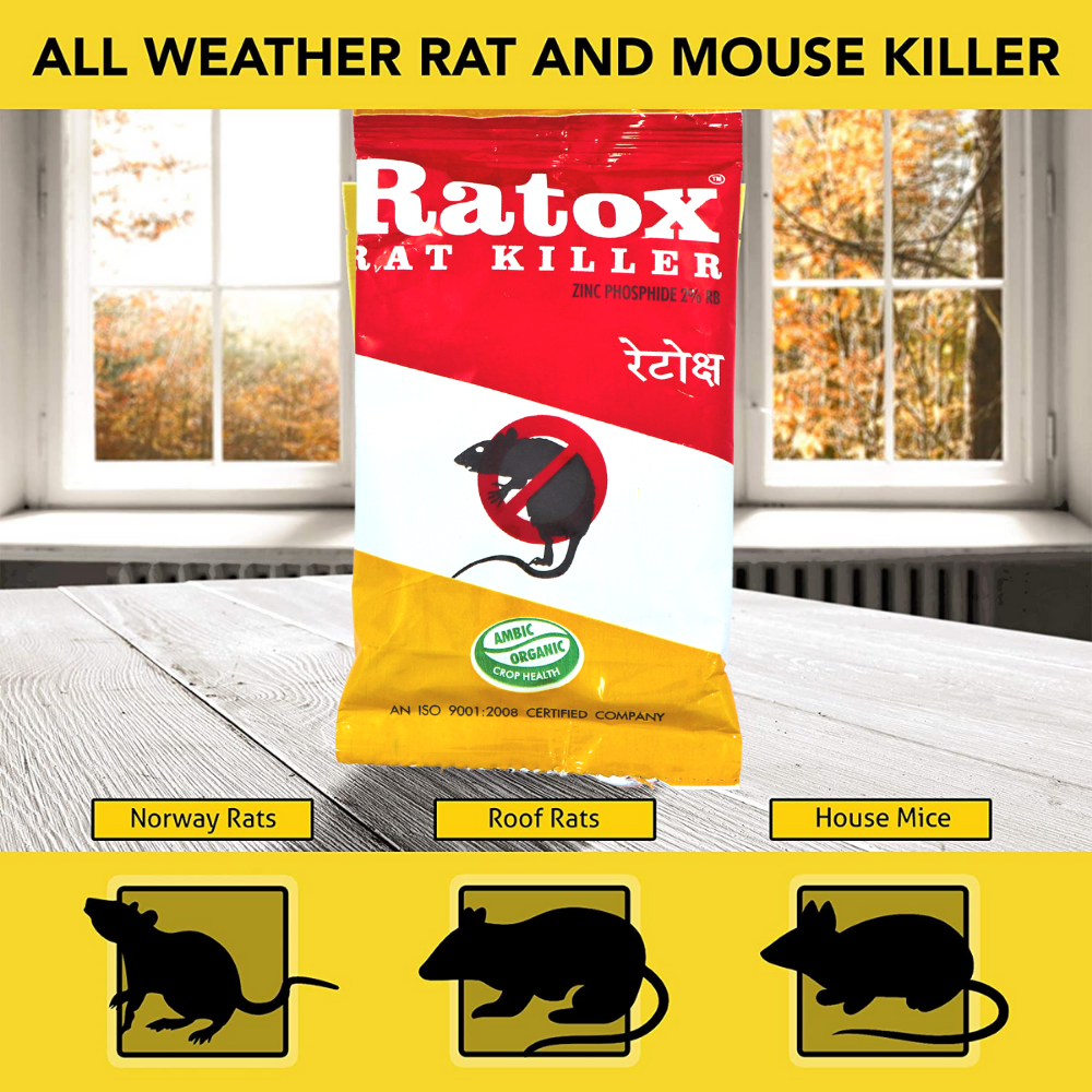 Rat Control Granules | Bait for Rats and Rodents | Effective Rat Control | Chuha Mar 50GMx5